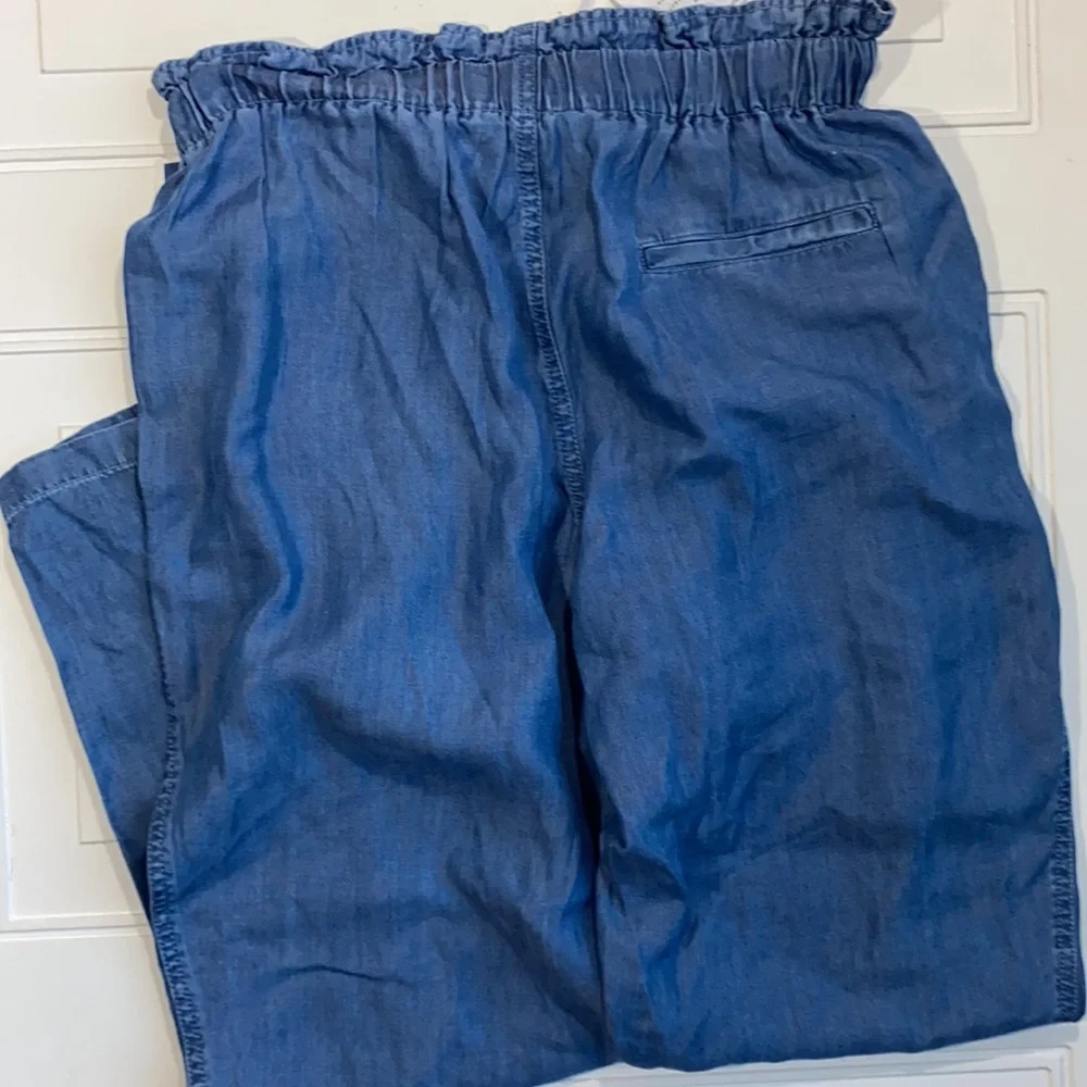 NWT Beach Lunch Lounge Mallie Paperbag Pants Chambray S - Picture 6 of 6